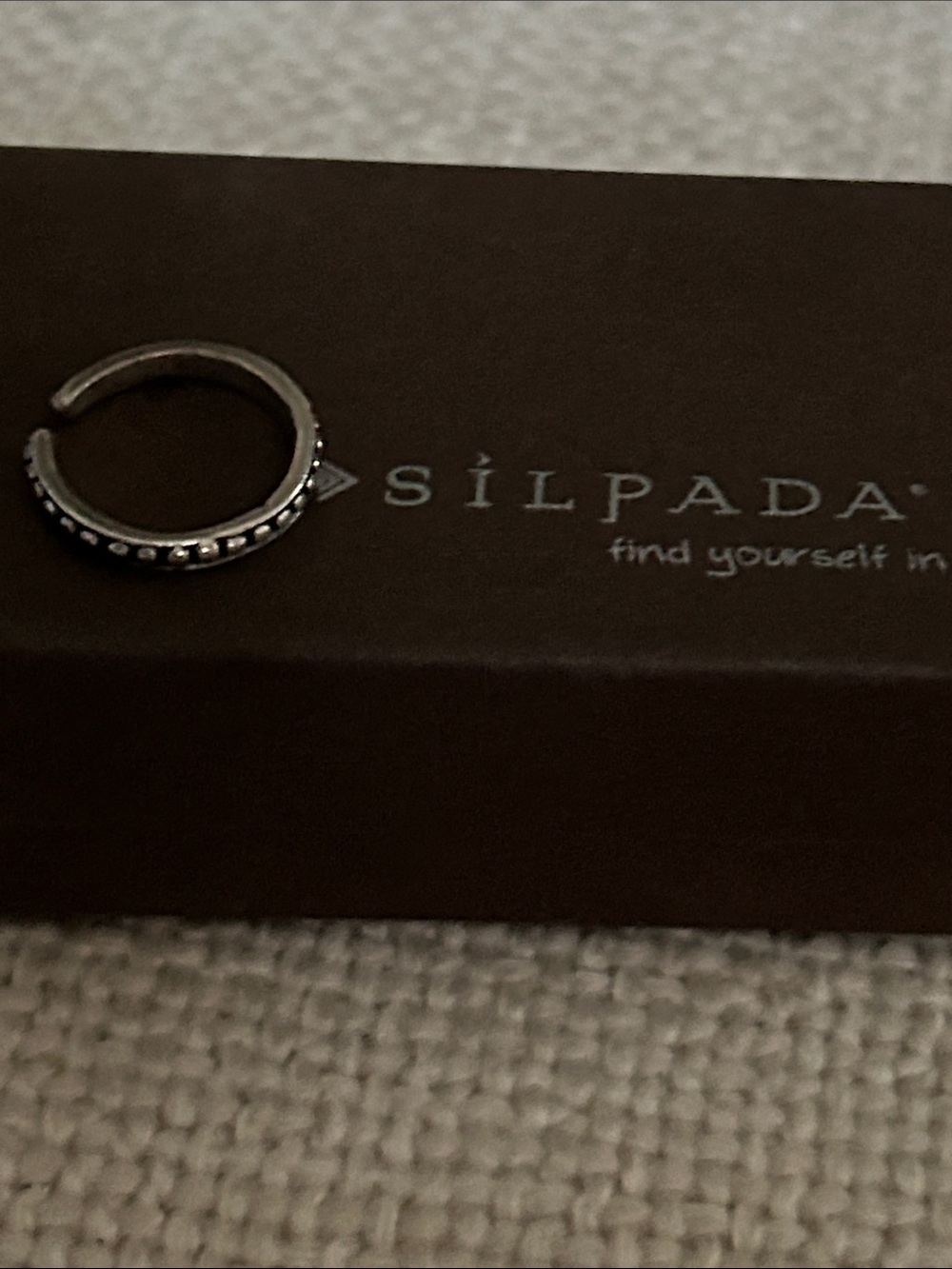 Silpada Silver Beaded Toe Ring